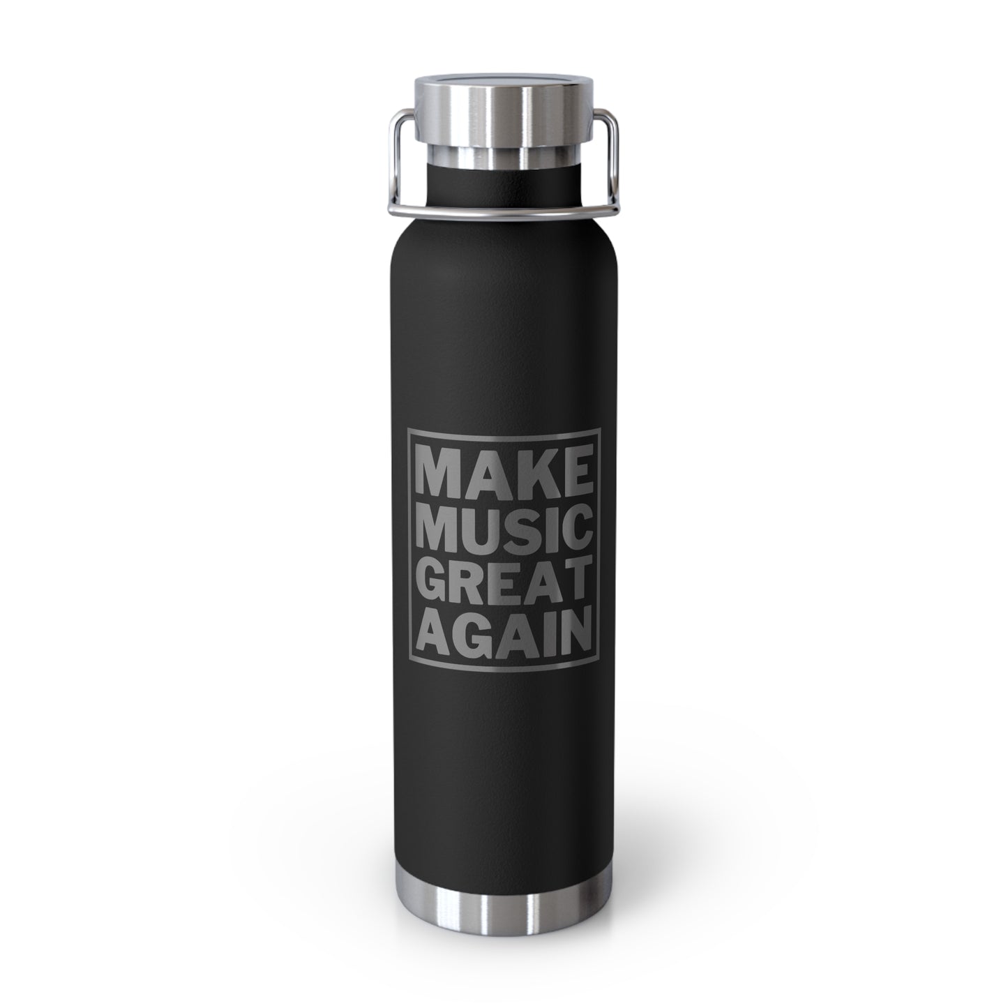 "Make Music Great Again" 22oz Vacuum Insulated Bottle (Black)